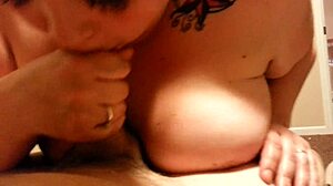 Big tits bbw sucks and fucks in doggystyle position