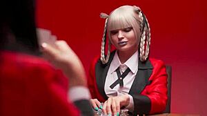 sexy teen fucked with strapon in cosplay costumes