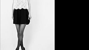 Pantyhose Fetish With Legs And Underwear Teasing Sensually