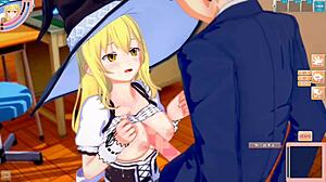 marisa kirisame breast rubbing hentai