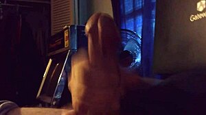 Stroking Massive Cock with Loud Moans for Allison's Cumshot Blast!