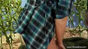 wizard of oz halloween parody with mature milf handjob