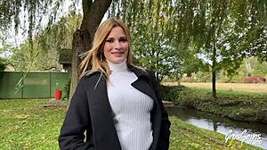 rose gourmande craves intense banging with her big european tits on display in wild amateur action