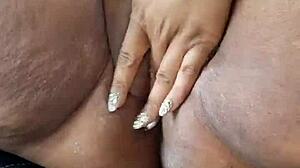 intense squirt moment in back seat of dodge challenger