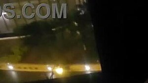 i'm masturbating my clit in public at the hotel window, cummin' hard