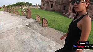 cute asian teen makes homemade porno after sightseeing day