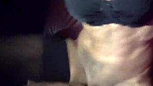 skinny girl getting fucked in porn cinema without condom, swallowing cum