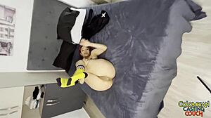 Goth Emo Teen 18+ Latina Casting Couch First Porn Video With Blowjob And Facial