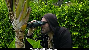 redhead beauty kenzie madison with big ass gets observed and intimate