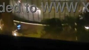 i'm masturbating my clit in public at the hotel window, cummin' hard