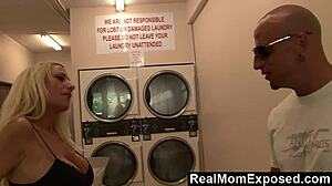 Busty milf picked up at laundromat gets banged hard