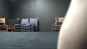 scarlett johnson under blacklight in suggestive sex scene