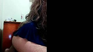 Using dildo to fuck my tight ass