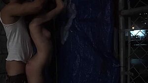 Teen Anya Olsen's First Rough Outdoor Public Hookup for Rent