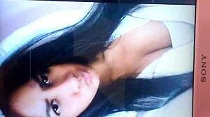 zorrita699 gets a cum tribute while masturbating.