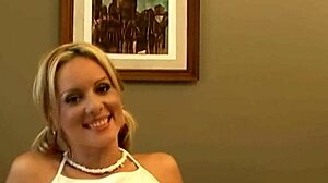 Innocent blonde babe undergoes nude casting interview