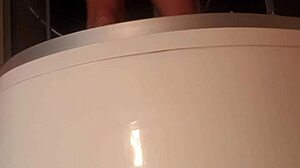 I bathe my cock in the shower.