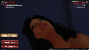 ethan vs ysmine in naked wrestling fight.