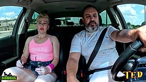 Samirra Summer, famous Latin American MILF, walks naked in streets stopping people