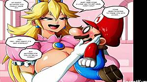 mario finally fucks princess peach but can't handle her slutty side