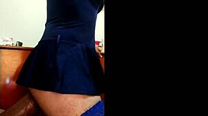 Using dildo to fuck my tight ass