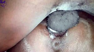 Thot in Texas gets creamy pussy drilled with a massive cumshot on her.