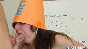 Frisky kitten is taken in anus nuthouse for uninhibited treatment