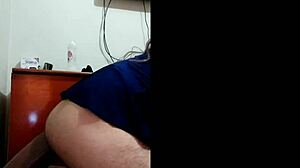 Using dildo to fuck my tight ass