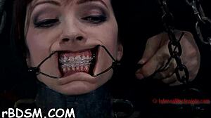 Masked Chick Endures Hard Spanking Session