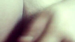 solo girl masturbates in bedroom during party casually