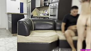 teen niece gets sneaky massage turning into rough doggystyle banging