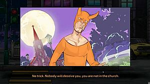 NAUGHTY PRIEST SPANKS DEMON OUT OF SEXY NUN IN HENTAI GAME