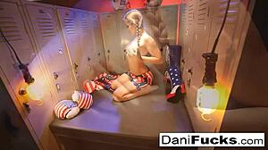 watch sexy dani tease her tight wet pussy