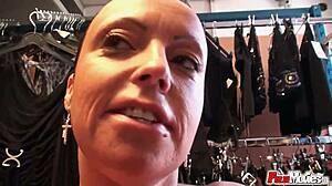 Mature beauty fuckin' in sex shop