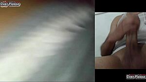 Boss's wife masturbates on video call