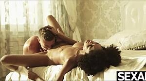 Stunning Black Brazilian Babe Sucks and Fucks in Missionary