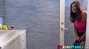 busty young latina blows stepbro before pounding