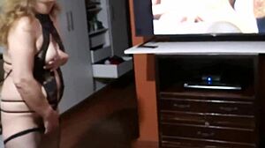 Mature Latina Watches Porn And Masturbates