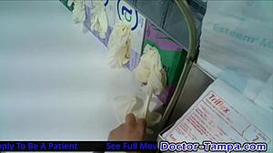 Become Doctor-Tampa: Ebony Freshman Giggles In Mandatory Physical With Nurse Aria Nicole!