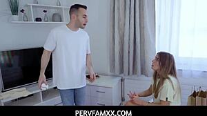 Stepsister Eveline Fucks Raul To Keep Quiet!