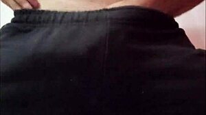 Enjoying a delicious handjob on a monster cock in this narrative scene