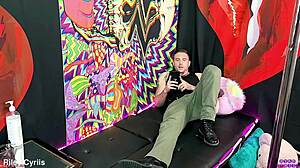 riley cyriis gets double blowjob and ass fucked outdoors