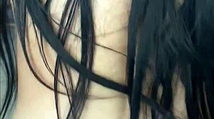 Bold Russian blowjob and intense riding with big tits on Latina prostitute in USA.