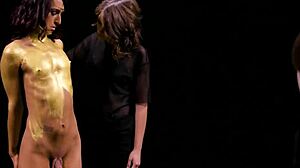 Stay Gold: Khloe Kay, Natalie Mars & Adriana Chechik Threesome Transseksual Panas