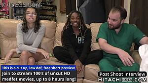 Ebony freshman gets mandatory orgasms by doctor!