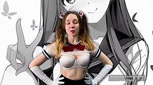 Mindfuck JOI für Perverse junge 18+ Göre mit Lollis im Sailor Moon Cosplay