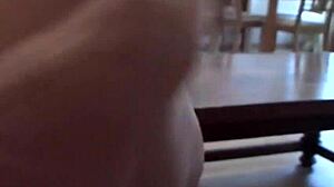 Steamy Amateur Scene with a Real Bombshell Brunette