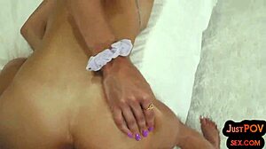 i drilled my nubian gf's shaved pussy in closeup pov after she toyed.