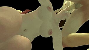 Hot Brunette Takes Dick from Both Ends in 3D Porn