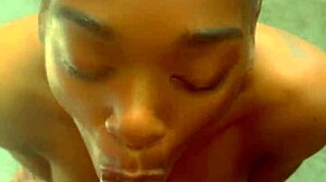 I love giving blowjobs as an ebony teen